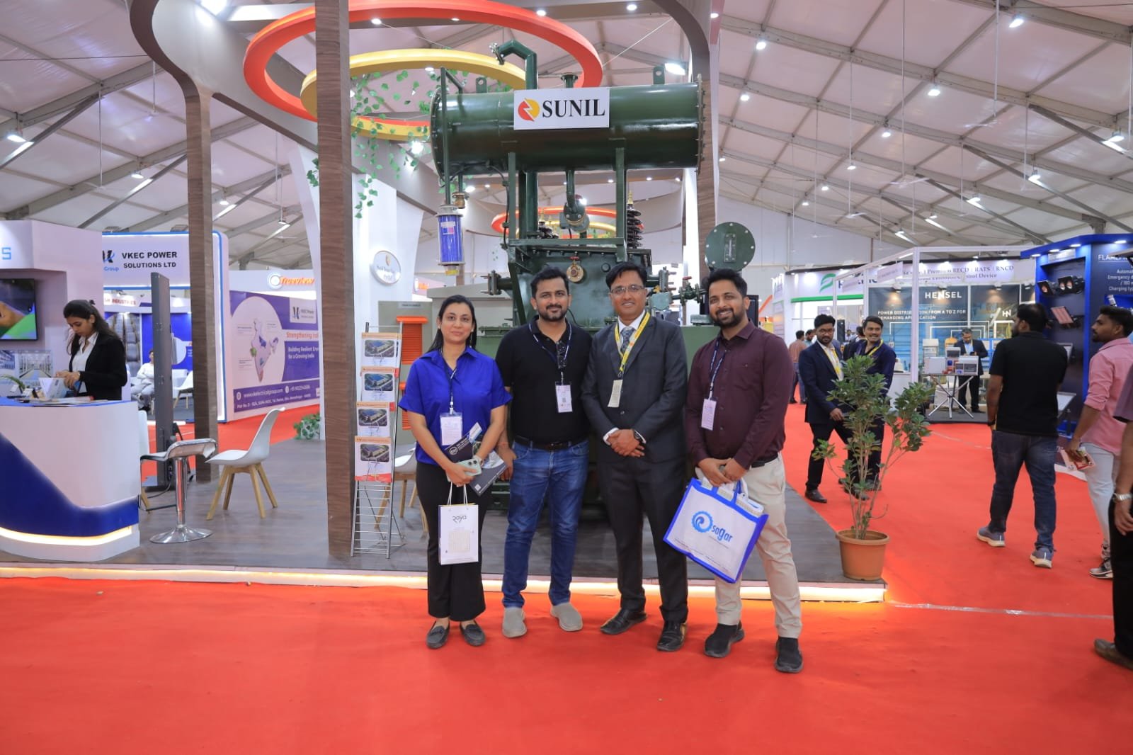 Sunil Industries exhibition team