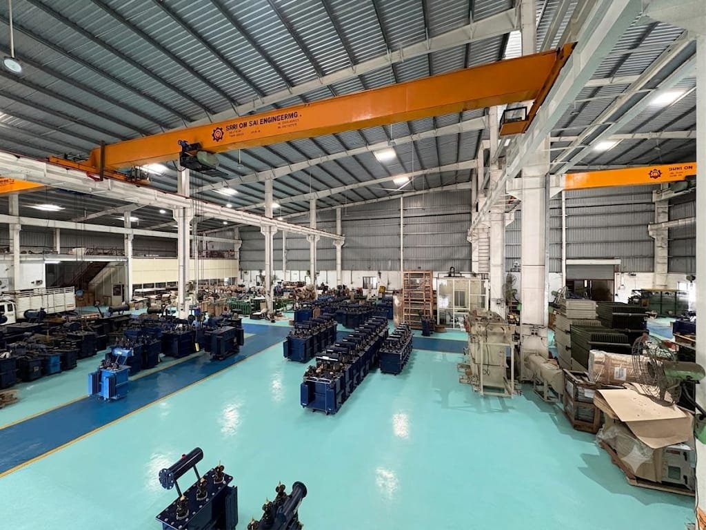 Transformer manufacturing shop floor